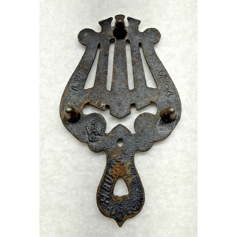 Cast Iron Sad Iron Trivet Lot of 4 Ornate Victorian Flat Iron Trivets Vintage